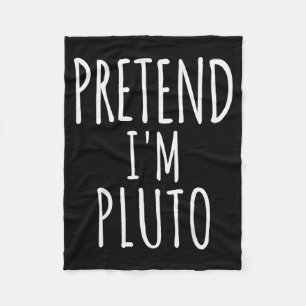 Pretend I'm Man Costume Matching Funny Halloween  Fleece Blanket