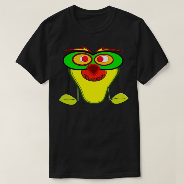 PRETEND Ix27AM AN OWL AVOCADO 4 T-Shirt (Design Front)