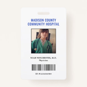 Pretend Play Doctor ID Badge (Vertical)