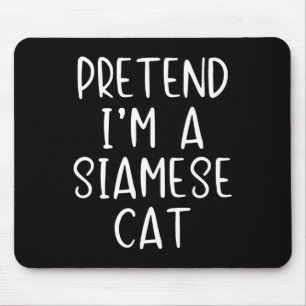 Pretend Siamese Cat Costume Halloween Lazy Easy  Mouse Mat
