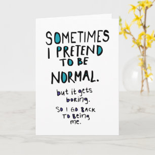 Pretend to be normal card