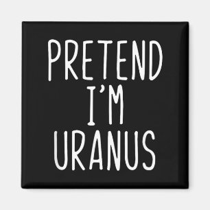 Pretend Uranus Costume Halloween Lazy Kids Planet Magnet