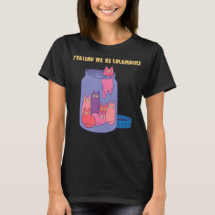 Pretend we're cucumbers glass jar hilarious Cats T-Shirt