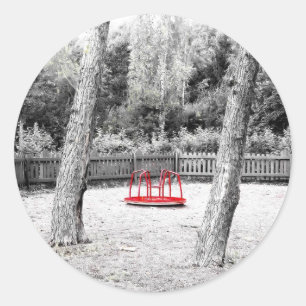 Pretentious Art shot Classic Round Sticker