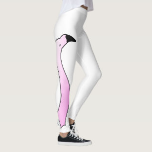 Pretentious Flamingo Head and Neck Leggings