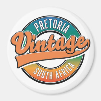 Pretoria south africa vintage logo magnet