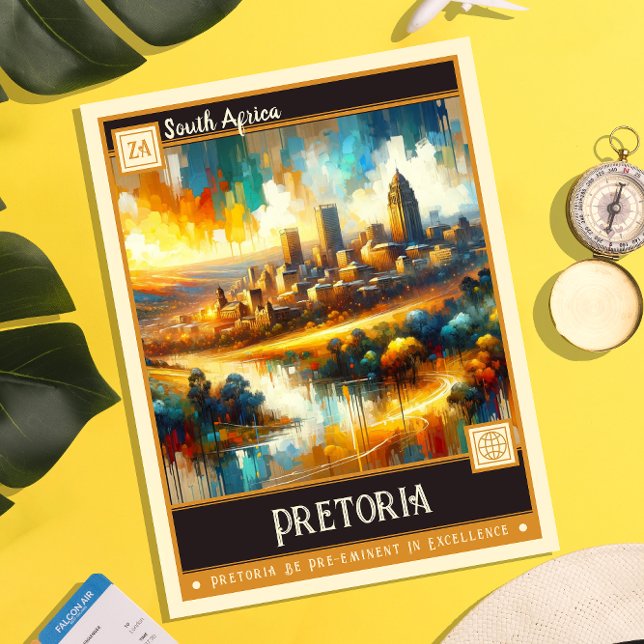 Pretoria, South Africa | Vintage Painting Postcard (Creator Uploaded)