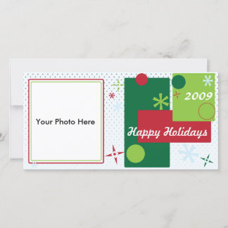 PRetro Holiday Photo card