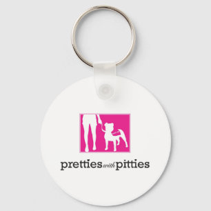 Pretties with Pitties Key Ring