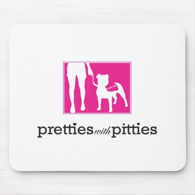 Pretties with Pitties Mouse Mat (Front)