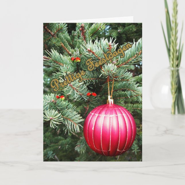 Prettige Feestdagen Holiday Card (Front)