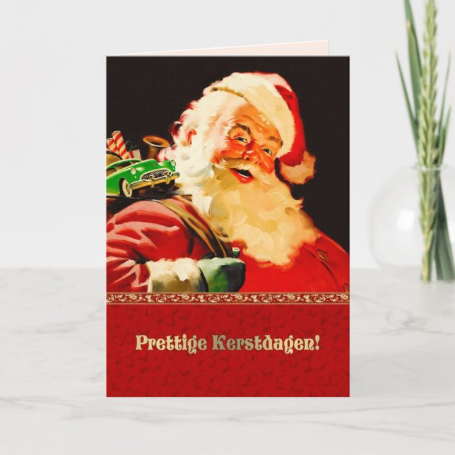 Prettige Kerstdagen. Christmas Cards in Dutch (Front)