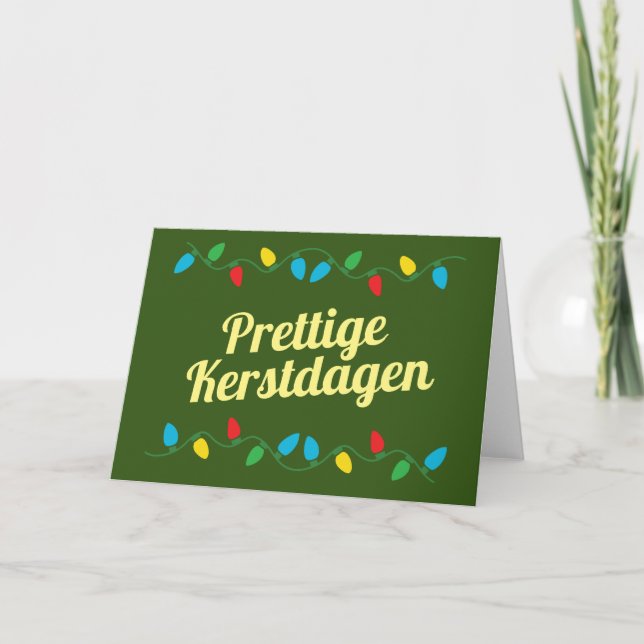 Prettige Kerstdagen | Kerstkaart Nederlands  Card (Front)