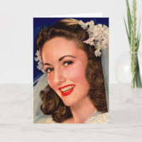 pretty 1940s bride