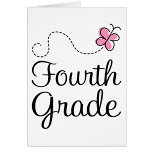 Pretty 4th Grade Pink Butterfly