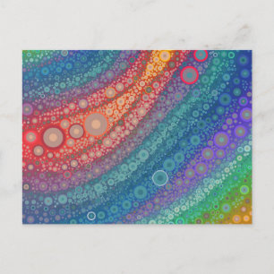 Pretty Abstract Circles Postcard