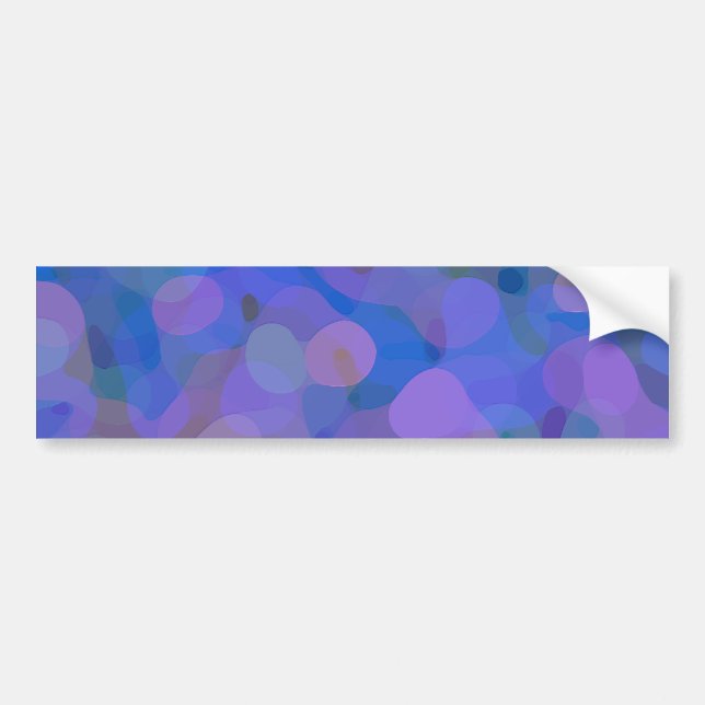 Pretty Abstract in Blue, Purple, and Green Bumper Sticker (Front)