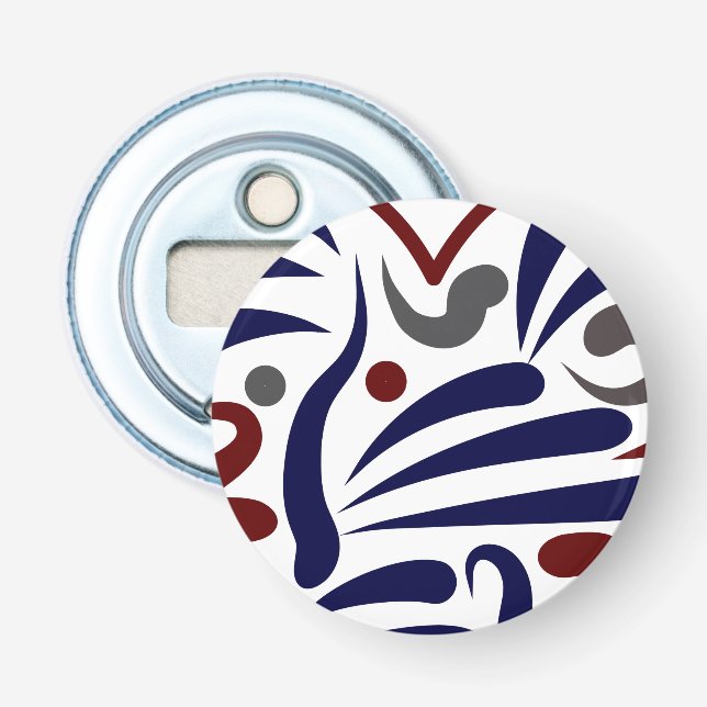 Pretty abstract pattern bottle opener (Front)