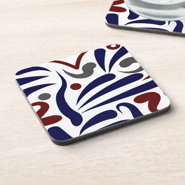 Pretty abstract pattern coaster (Left Side)