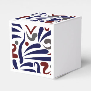 Pretty abstract pattern favour box