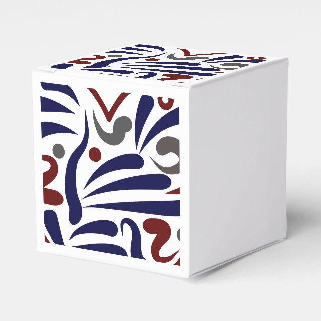 Pretty abstract pattern favour box (Front Side)