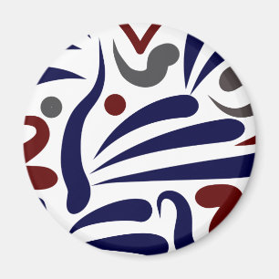 Pretty abstract pattern magnet