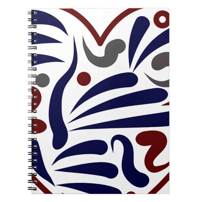 Pretty abstract pattern notebook (Front)