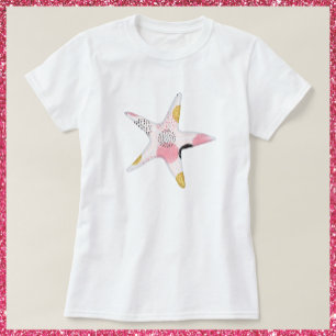 Pretty Abstract Pattern Starfish T-Shirt