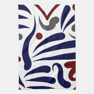 Pretty abstract pattern tea towel