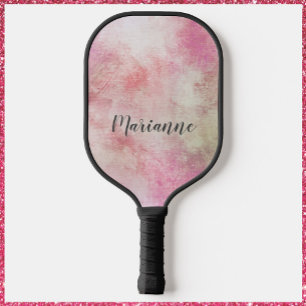 Pretty Abstract Pink Pattern Pickleball Paddle