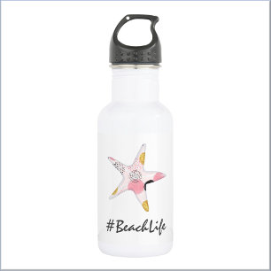 Pretty Abstract Starfish Beach Life 532 Ml Water Bottle