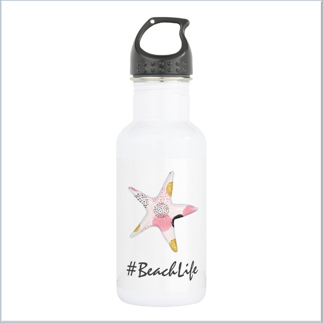 Pretty Abstract Starfish Beach Life 532 Ml Water Bottle (Bookmark my store!
https://www.zazzle.com/store/capricepetit/products)