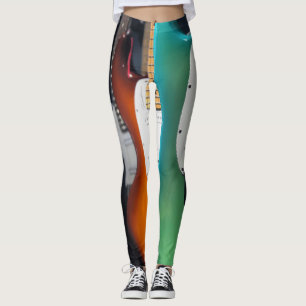 Pretty Acoustic Guitar Leggings