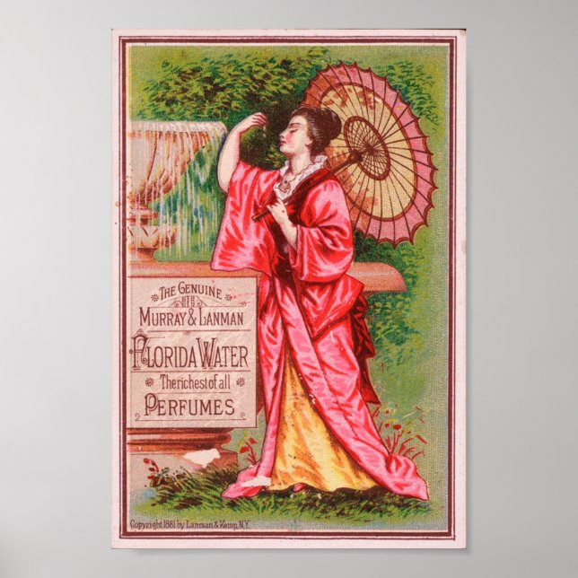 Pretty Ad for Florida Water Poster (Front)