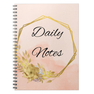 pretty aesthetic diary notebook
