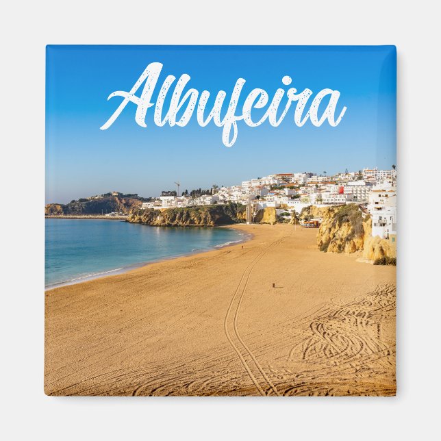 Pretty Albufeira in the Algarve in Portugal Magnet (Front)