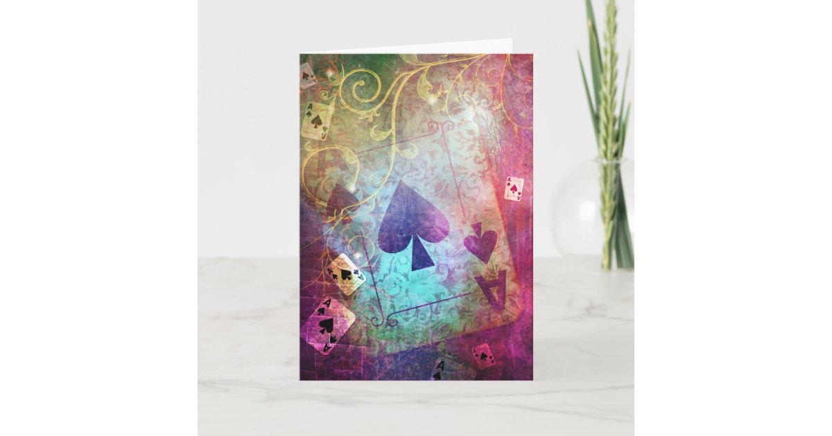 Pretty Alice in Wonderland Inspired Ace of Spades Card Zazzle.co.uk