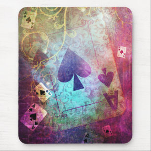 Pretty Alice in Wonderland Inspired Ace of Spades Mouse Mat