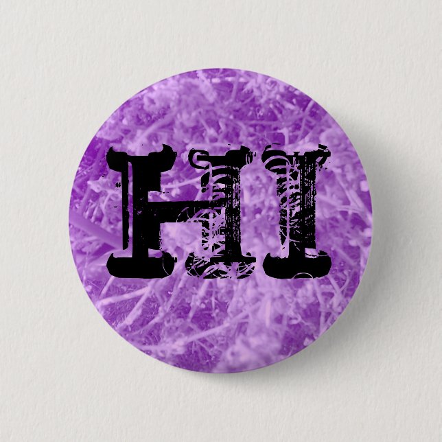 PRETTY ALIEN VIRUS 6 CM ROUND BADGE (Front)