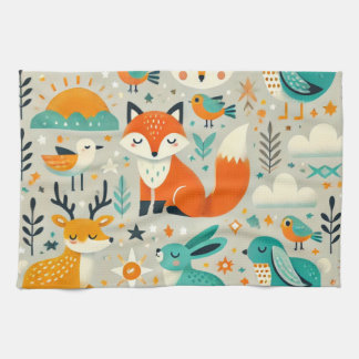 pretty and cute designs: animal tea towel