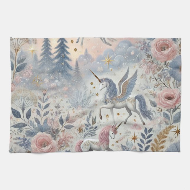 pretty and cute designs: Unicorn Tea Towel (Horizontal)