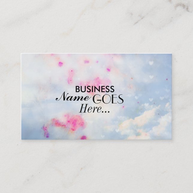 Pretty and Elegant Business card [Painted Sky] (Front)