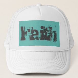 pretty and fun FAITH lettering   Trucker Hat
