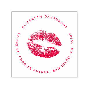 Pretty and Glamourous Lips Self-inking Stamp