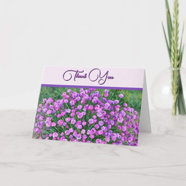 Pretty and Purple - Thank You Card (Front)