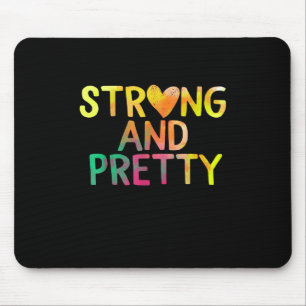 Pretty And Strong Woman Gym Workout Fitness Mouse Mat