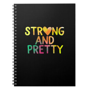 Pretty And Strong Woman Gym Workout Fitness Notebook