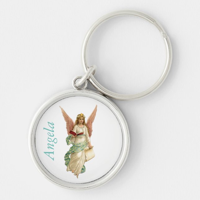 Pretty Angel Custom Keychain (Front)