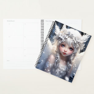Pretty Angelic Snow Fairy Planner