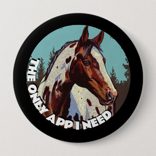 Pretty Appaloosa 10 Cm Round Badge